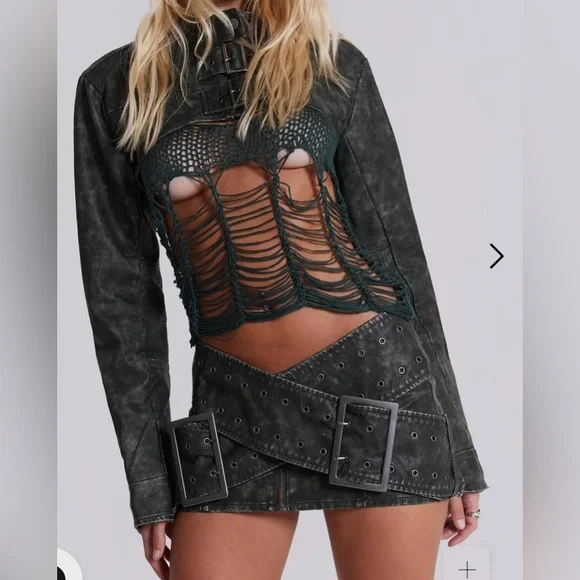 Vintage Leather Womens Black Leather Skirt Uk Shop Assassin Micro